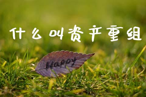 什么叫资产重组_https://wap.lxcailiao.com_融资担保_第1张
