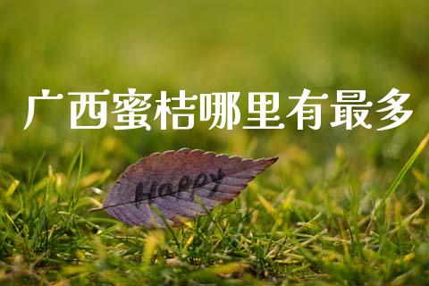 广西蜜桔哪里有最多_https://wap.lxcailiao.com_财务管理_第1张