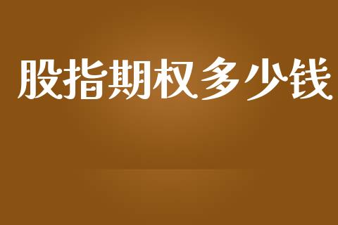 股指期权多少钱_https://wap.lxcailiao.com_融资担保_第1张