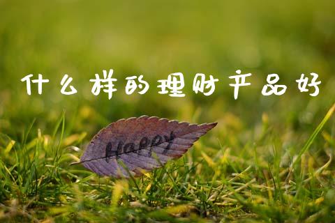 什么样的理财产品好_https://wap.lxcailiao.com_股权投资_第1张