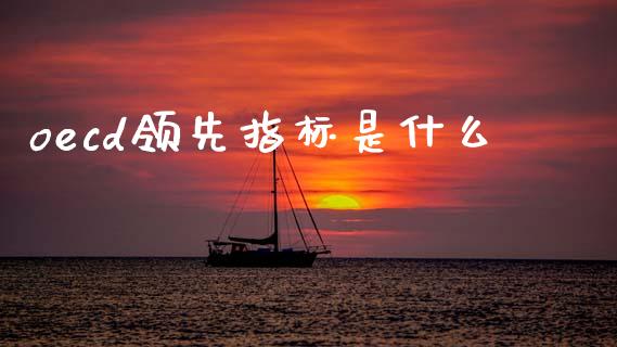 oecd领先指标是什么_https://wap.lxcailiao.com_金融监管_第1张