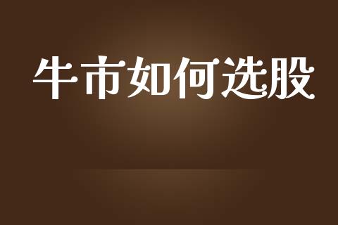 牛市如何选股_https://wap.lxcailiao.com_财务管理_第1张