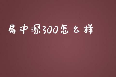 易沪深300怎么样_https://wap.lxcailiao.com_股权投资_第1张