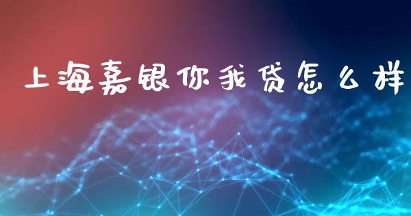 上海嘉银你我贷怎么样_https://wap.lxcailiao.com_财务管理_第1张