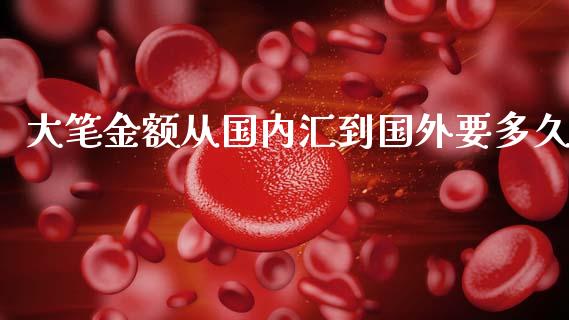 大笔金额从国内汇到国外要多久_https://wap.lxcailiao.com_金融监管_第1张