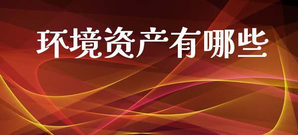 环境资产有哪些_https://wap.lxcailiao.com_股权投资_第1张