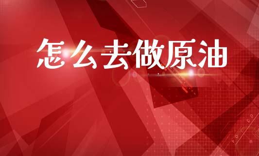 怎么去做原油_https://wap.lxcailiao.com_融资担保_第1张