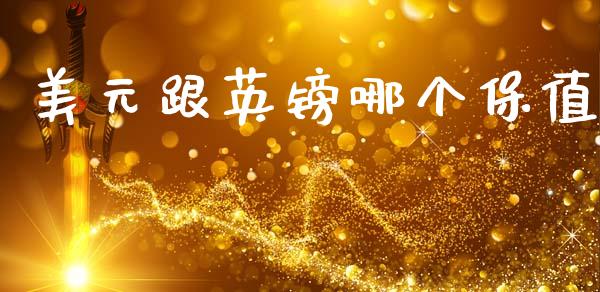 美元跟英镑哪个保值_https://wap.lxcailiao.com_融资担保_第1张