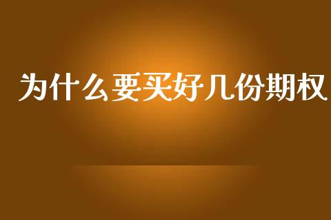 为什么要买好几份期权_https://wap.lxcailiao.com_股权投资_第1张