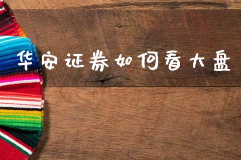 华安证券如何看大盘_https://wap.lxcailiao.com_财务管理_第1张