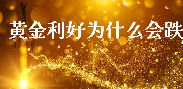 黄金利好为什么会跌_https://wap.lxcailiao.com_财务管理_第1张