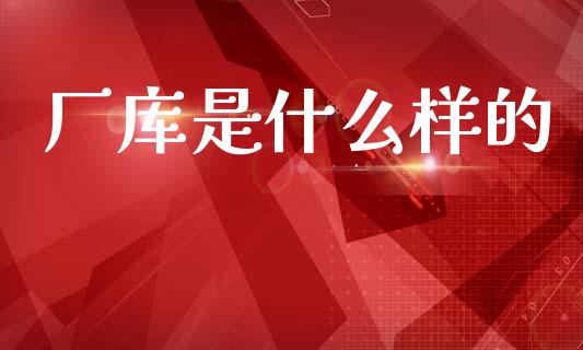 厂库是什么样的_https://wap.lxcailiao.com_金融监管_第1张