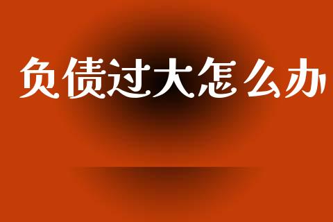 负债过大怎么办_https://wap.lxcailiao.com_财务管理_第1张