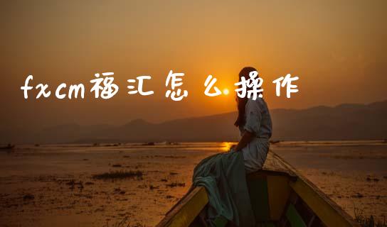 fxcm福汇怎么操作_https://wap.lxcailiao.com_股权投资_第1张