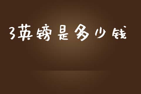 3英镑是多少钱_https://wap.lxcailiao.com_融资担保_第1张