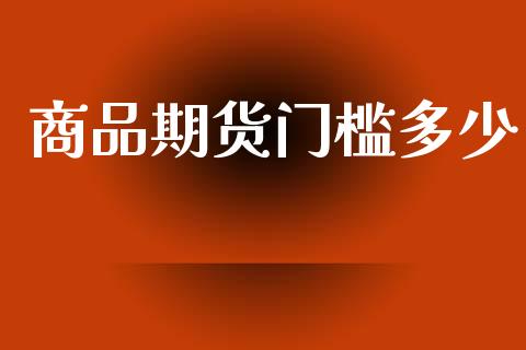 商品期货门槛多少_https://wap.lxcailiao.com_财务管理_第1张