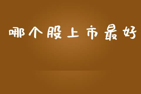 哪个股上市最好_https://wap.lxcailiao.com_股权投资_第1张
