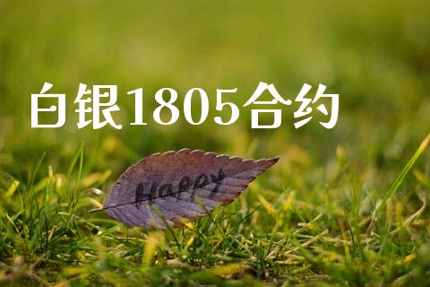 白银1805合约_https://wap.lxcailiao.com_金融监管_第1张