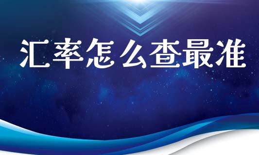 汇率怎么查最准_https://wap.lxcailiao.com_金融监管_第1张