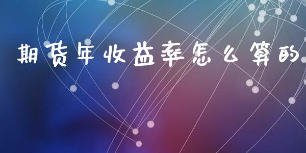 期货年收益率怎么算的_https://wap.lxcailiao.com_融资担保_第1张