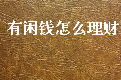 有闲钱怎么理财_https://wap.lxcailiao.com_融资担保_第1张