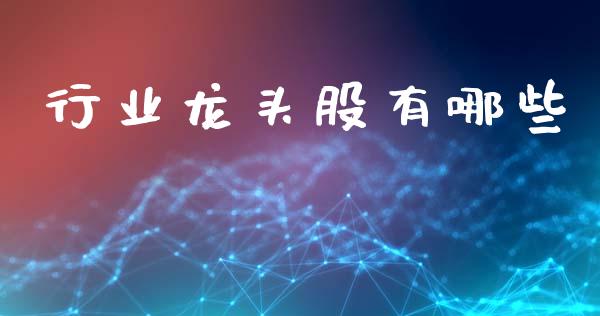 行业龙头股有哪些_https://wap.lxcailiao.com_股权投资_第1张