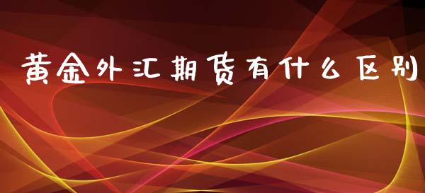 黄金外汇期货有什么区别_https://wap.lxcailiao.com_融资担保_第1张