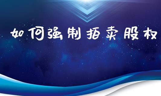 如何强制拍卖股权_https://wap.lxcailiao.com_融资担保_第1张