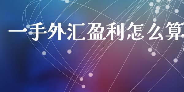 一手外汇盈利怎么算_https://wap.lxcailiao.com_融资担保_第1张