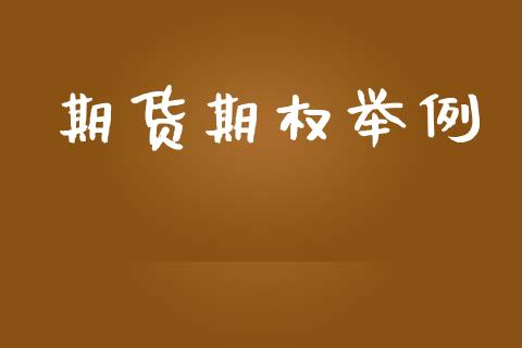 期货期权举例_https://wap.lxcailiao.com_融资担保_第1张