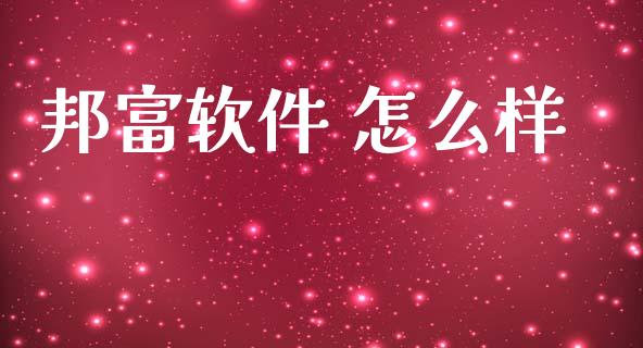 邦富软件 怎么样_https://wap.lxcailiao.com_融资担保_第1张