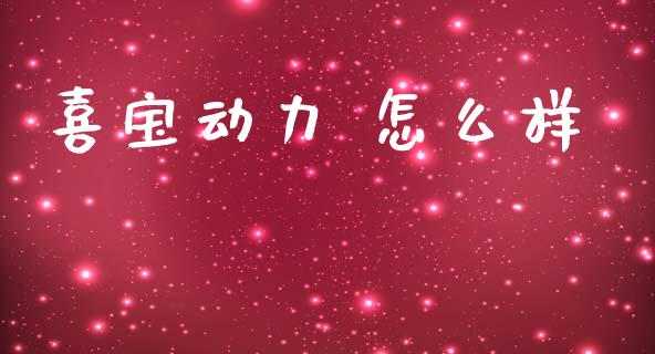 喜宝动力 怎么样_https://wap.lxcailiao.com_金融监管_第1张