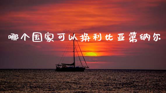 哪个国家可以换利比亚第纳尔_https://wap.lxcailiao.com_融资担保_第1张