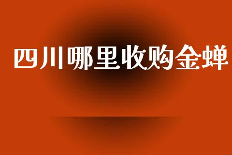 四川哪里收购金蝉_https://wap.lxcailiao.com_金融监管_第1张