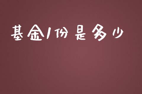 基金1份是多少_https://wap.lxcailiao.com_金融监管_第1张