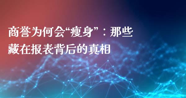 商誉为何会“瘦身”：那些藏在报表背后的真相_https://wap.lxcailiao.com_股权投资_第1张