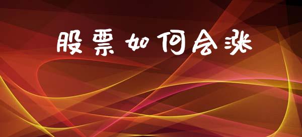 股票如何会涨_https://wap.lxcailiao.com_股权投资_第1张