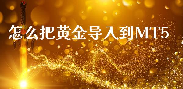 怎么把黄金导入到MT5_https://wap.lxcailiao.com_融资担保_第1张