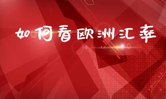如何看欧洲汇率_https://wap.lxcailiao.com_财务管理_第1张