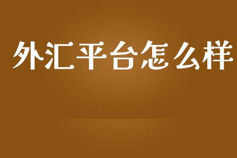 外汇平台怎么样_https://wap.lxcailiao.com_财务管理_第1张