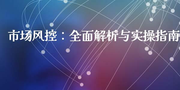 市场风控：全面解析与实操指南_https://wap.lxcailiao.com_金融监管_第1张