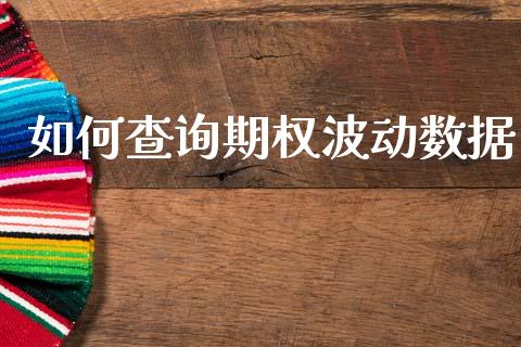 如何查询期权波动数据_https://wap.lxcailiao.com_融资担保_第1张