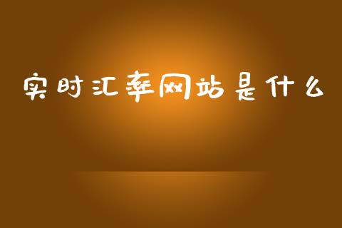 实时汇率网站是什么_https://wap.lxcailiao.com_金融监管_第1张