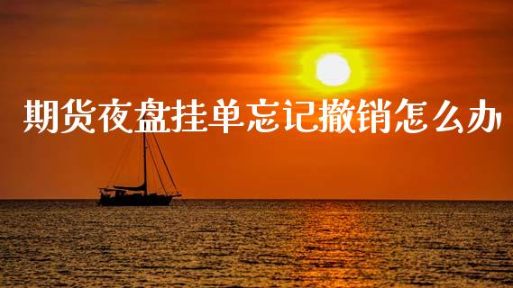 期货夜盘挂单忘记撤销怎么办_https://wap.lxcailiao.com_财务管理_第1张