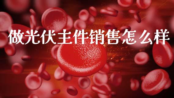 做光伏主件销售怎么样_https://wap.lxcailiao.com_财务管理_第1张