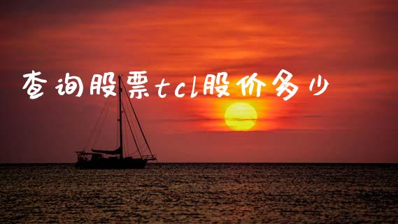 查询股票tcl股价多少_https://wap.lxcailiao.com_金融监管_第1张