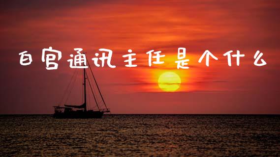 白宫通讯主任是个什么_https://wap.lxcailiao.com_股权投资_第1张