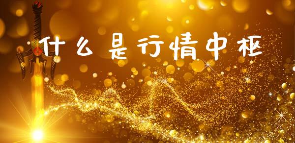 什么是行情中枢_https://wap.lxcailiao.com_财务管理_第1张