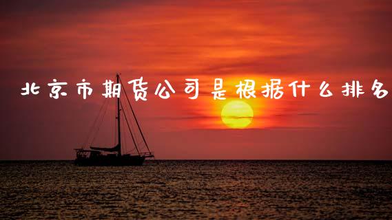 北京市期货公司是根据什么排名_https://wap.lxcailiao.com_融资担保_第1张