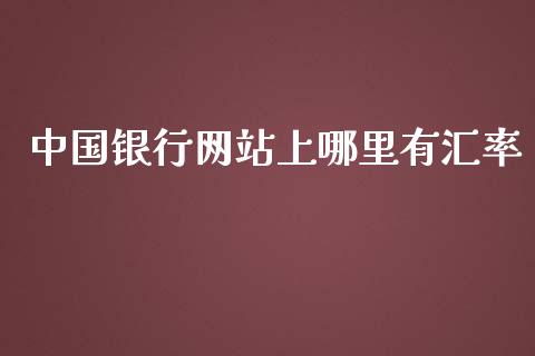 中国银行网站上哪里有汇率_https://wap.lxcailiao.com_财务管理_第1张